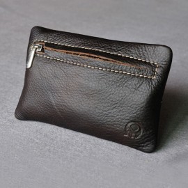 Women Short Coin Purse Genuine Leather Key Case