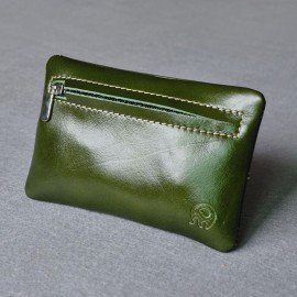 Women Short Coin Purse Genuine Leather Key Case