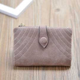 Women PU Fold Short Wallet Elegant Clutches Wallet Purse Coin Bag