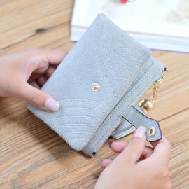 Women PU Fold Short Wallet Elegant Clutches Wallet Purse Coin Bag