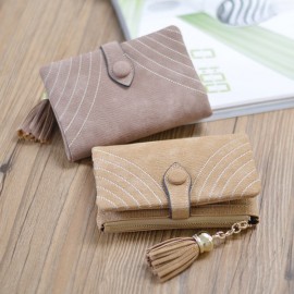 Women PU Fold Short Wallet Elegant Clutches Wallet Purse Coin Bag