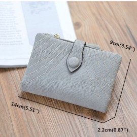 Women PU Fold Short Wallet Elegant Clutches Wallet Purse Coin Bag