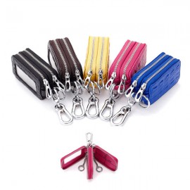 Genuine Leather Key Case Crocodile Pattern PU Leather Car Key Holder For Women Men