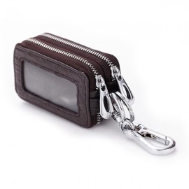 Genuine Leather Key Case Crocodile Pattern PU Leather Car Key Holder For Women Men