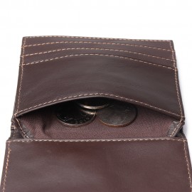 Women Vintage Genuine Leather 17 Card Slot Slim Card Holder Wallet Embossed Coin Purse