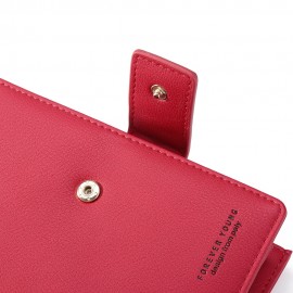 Women Casual 11 Card Slots Solid Wallet Coin Purse