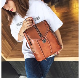 Women  Retro Large Capacity Backpack