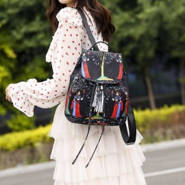 New Shoulder Bag Female Casual Nylon College Wild Student Bag Ladies Backpack National Style