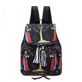 New Shoulder Bag Female Casual Nylon College Wild Student Bag Ladies Backpack National Style