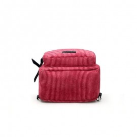 Women Multi-Functional Corduroy Mini Backpack
