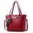 Women Pure Color Venonat Decorational Handbag Shoulder Bag Crossbody Bags