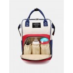 Women Canvas Casual Mummy And Kids  Patchwork Backpack