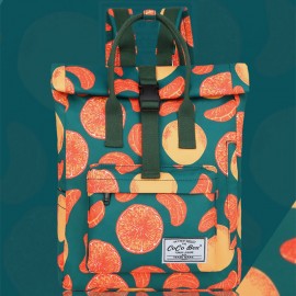 Women Waterproof Large Capacity Print Casual Backpack Drawstring pocket