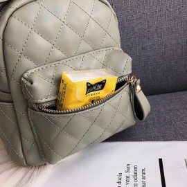 Women Casual  Rhombic  Small Backpack Student Bag