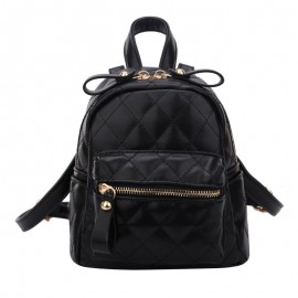 Women Casual  Rhombic  Small Backpack Student Bag