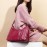 Women Multi-pockets Solid Wax Oil Skin Shoulder Bag