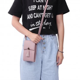 Bohemian Tassel Shoulder Bag 5.5 Inches Phone Bag For Women