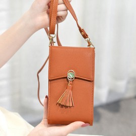 Bohemian Tassel Shoulder Bag 5.5 Inches Phone Bag For Women