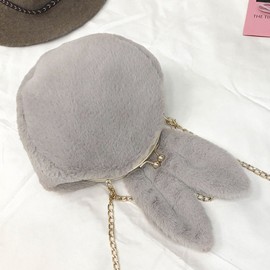 Cute Rabbit Plush Creative Shoulder Bag Phone Bag Chain Shell Crossbody Bags