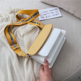 New Texture Small Bag Female New Wild Hit Color Girl Small Square Bag Fashion Simple Chain Messenger Bag