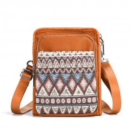 Brenice National Multi-pocket Bohemia Card Holder Mini Crossbody Bags