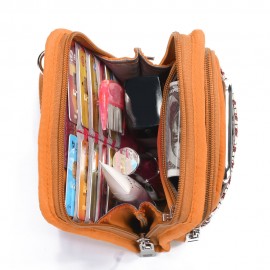 Brenice National Multi-pocket Bohemia Card Holder Mini Crossbody Bags