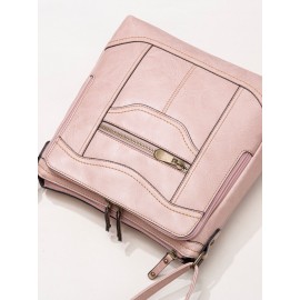 Mandy Women Multifunction Bag Solid Casual Crossbody Bag