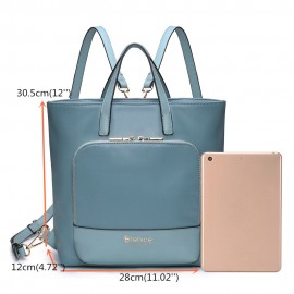 Women Multi-carry Backpack Patchwork Crossbody Bag Satchel