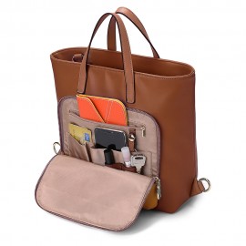 Women Multi-carry Backpack Patchwork Crossbody Bag Satchel