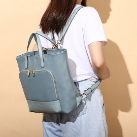 Women Multi-carry Backpack Patchwork Crossbody Bag Satchel