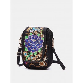 Woman Tribal Retro Shoulder Bag Canvas Chinese Style Phone Bag Little Bag For Woman