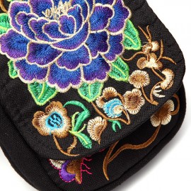 Woman Tribal Retro Shoulder Bag Canvas Chinese Style Phone Bag Little Bag For Woman