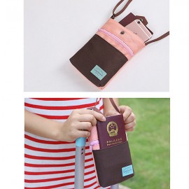 Travel Portable Crossbody Passport Bag Smartphone Camera Bag